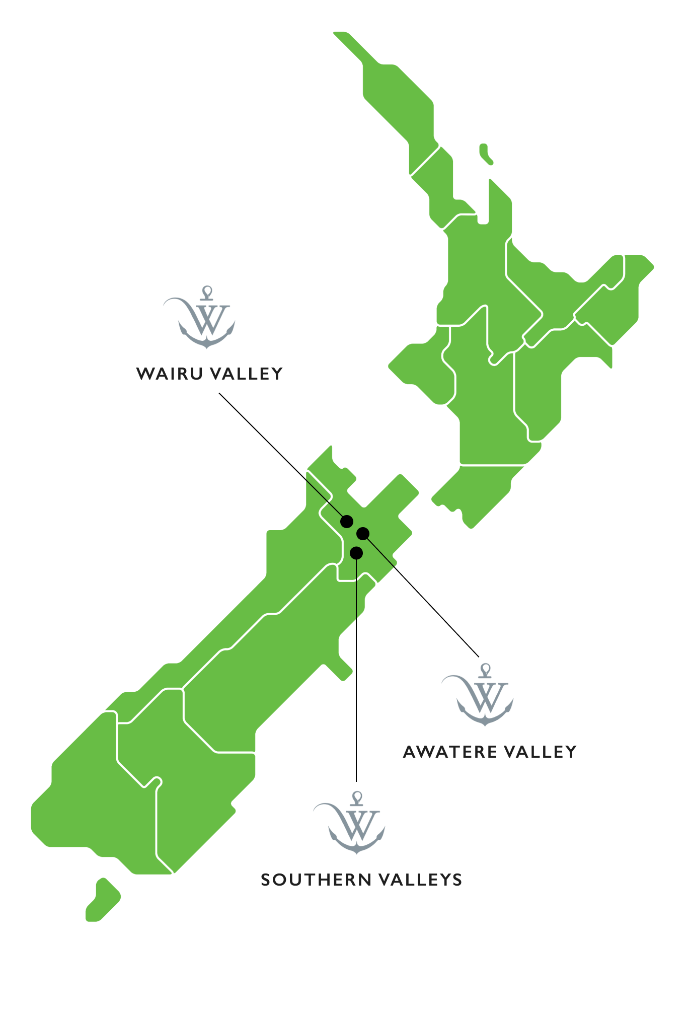 Whitehaven Valley Map